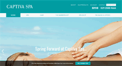 Desktop Screenshot of captivaspa.com